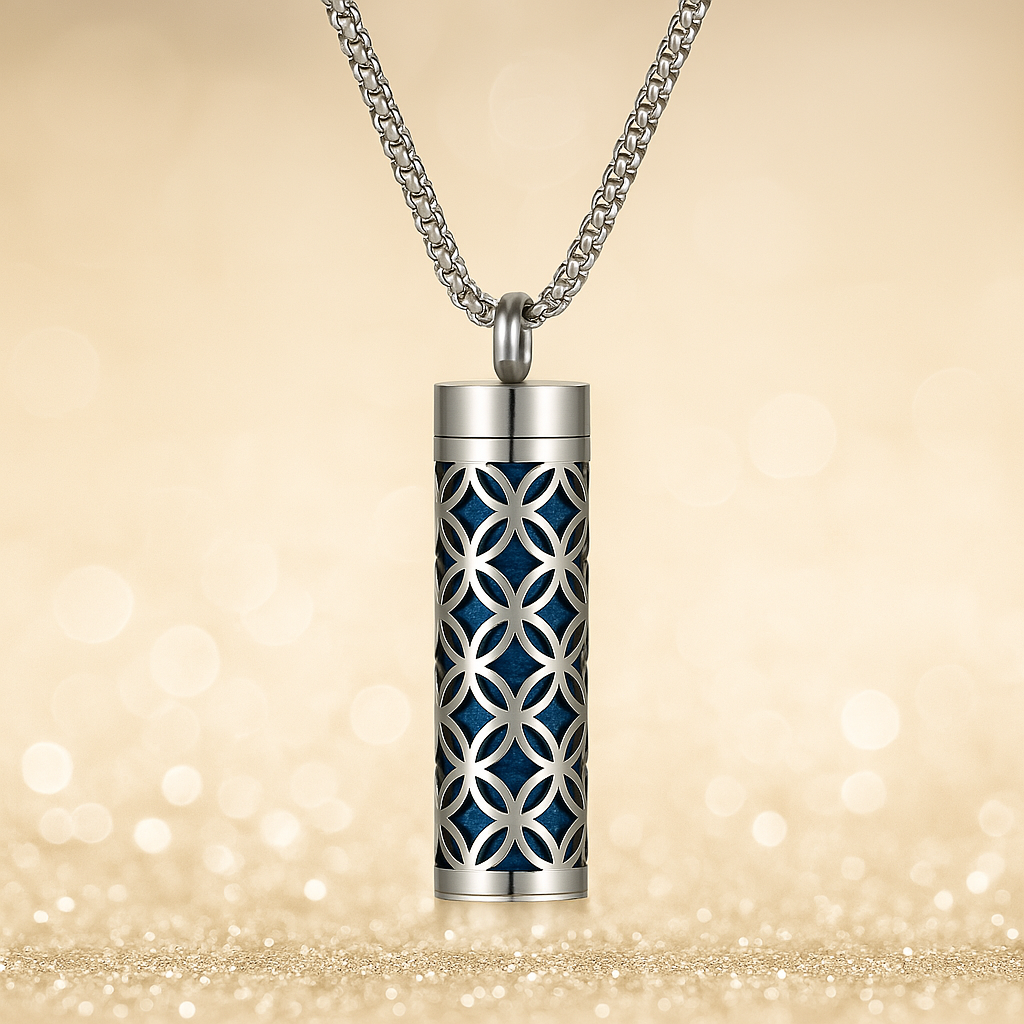 Aromatherapy Necklace; Scented Open Locket Jewelry